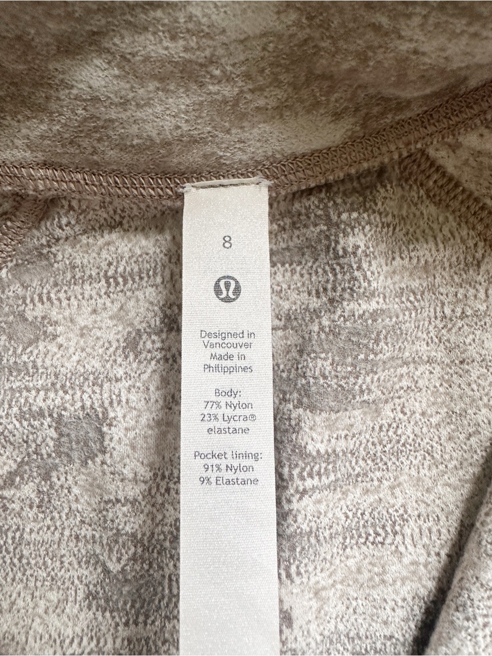 Lululemon Its Rulu Run Half-Zip Data Rush Mini Jacquard White Opal Rover 8 - Picture 9 of 12